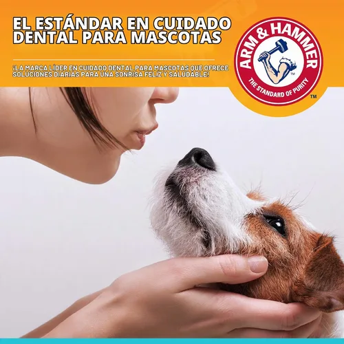 Vista 5 de Arm & Hammer Enzymatic - Kit de cuidado dental para perros, sabor a pollo, tubo de 2.5 onzas Pasta de dientes de bicarbonato de sodio, sabor a