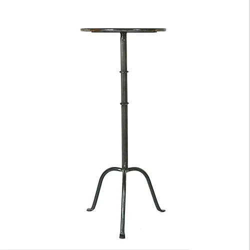 Vista 8 de Mesa de cóctel de metal Martini, latón antiguo Latón envejecido