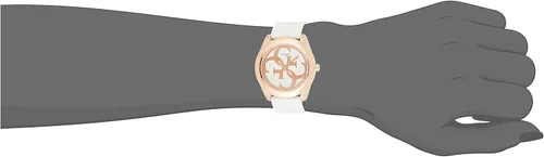 Vista 6 de Guess G Twist Reloj de señoras de correa de silicona con esfera blanca W0911L5