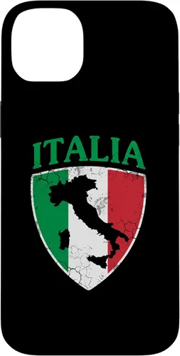 Vista 15 de Italia Flag Crest Italy Italian Family Vintage Distressed Case for iPhone 17