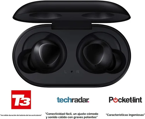 Vista 2 de Samsung Galaxy Buds - Audífonos internos inalámbricos con Bluetooth True Wireless en color negro SM-R170 2019 (Renovado)