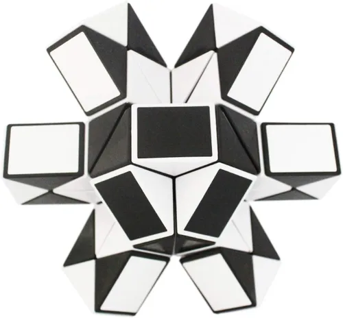 Vista 5 de Mipartebo Magic Snake Cube Twist Puzzle 48 cuñas de gran tamaño Twist Fidget Serpiente Juguetes para Niños Bebé Negro