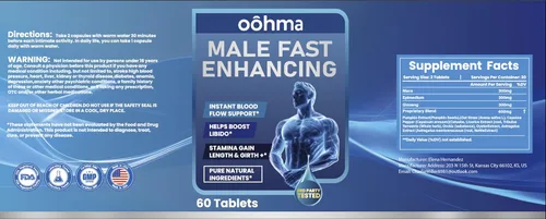 Vista 6 de Nuevo suplemento masculino para mejorar, diseñado para ser de acción rápida para que el flujo sanguíneo gane longitud y circunferencia +