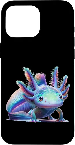 Vista 18 de Carcasa de arte de mundo submarino encantado para iPhone 11 Pro Max con diseño de ajolote mágico