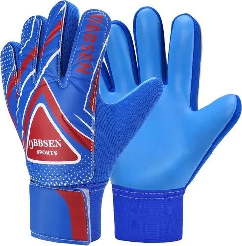 Vista 20 de Guantes de portero de fútbol para niños, jóvenes y adultos, guantes de portero de fútbol de agarre fuerte con protección para los dedos