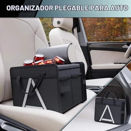 Vista 7 de K KNODEL Organizador de maletero con enfriador para automóvil y SUV Negro