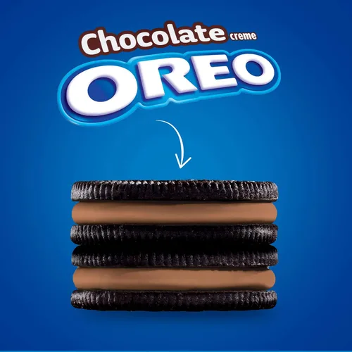 Vista 8 de OREO Galletas sándwich de chocolate con crema de chocolate, paquetes de 12 - 15.25 onzas