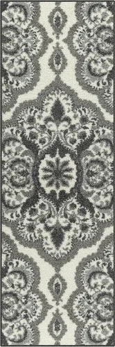 Vista 61 de Maples Rugs Vivian Medallion - Alfombra de área, fabricada en Estados Unidos, lavable, antideslizante, alfombra de interior para cocina, entrada