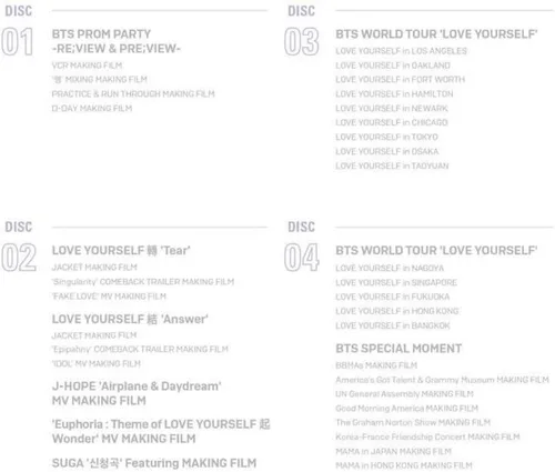 Vista 6 de Bangtan Boys BTS Memories of 2018 (incluye Weply Gift + BTS Acrylic Photocard)