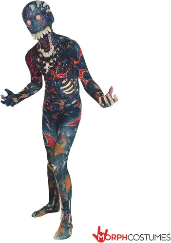 Vista 6 de Morphsuits Disfraces de zombi quemado para niños, disfraz de zombi espeluznante, disfraz de zombi muerto para niños