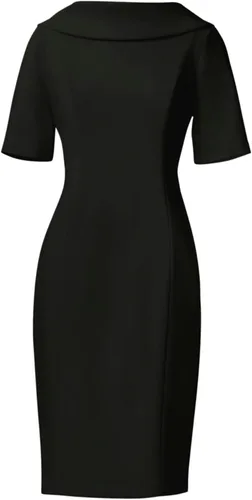 Vista 5 de Adrianna Papell Vestido Entubado de Cuello Alto para Mujer con Espalda en V