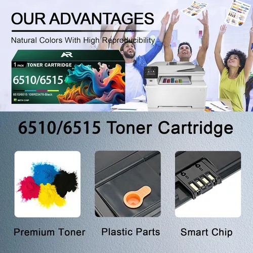 Vista 4 de 6510 6515 Toner Cartridge for Xerox 6510 6515 106R03476 Black Toner Cartridges for Xerox Phaser 6510 6510N 6510DN 6510DNI 6510DNM 6515N 6515DN
