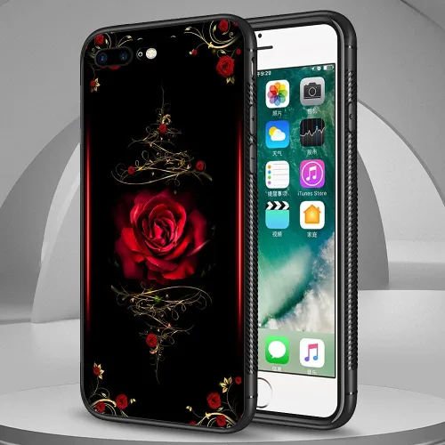 Vista 7 de ZHEGAILIAN Funda compatible con iPhone SE 2022, diseño de patrón de policarbonato duro, funda protectora de TPU suave antideslizante para iPhone SE