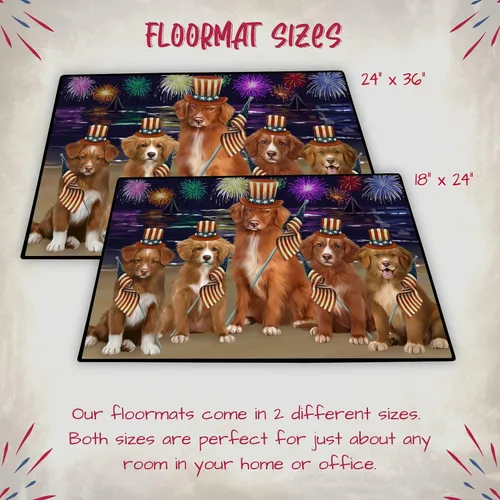 Vista 6 de Doggie of the Day Nova Scotia Duck Tolling Retriever Dogs Floor Mat - 4th of July Independence Day - Best Dog Doormat - Protector Decor - Unique