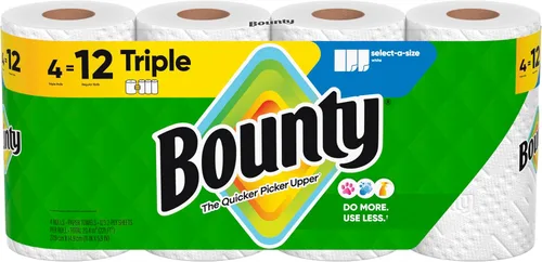 Vista 19 de Bounty Select-a-Size - Toallas de papel, color blanco, 12 rollos (paquete de 1)