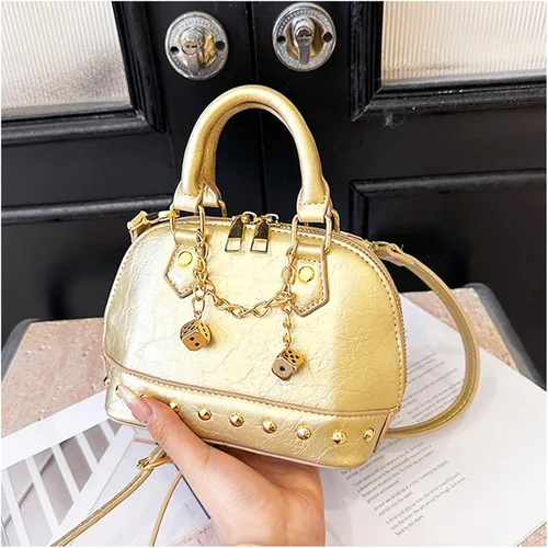 Vista 2 de Bolso tote para mujer, mochilas de cuero, bolso cruzado, bolso para boda, baile, fiestas, trabajo, viajes (estilo 518)