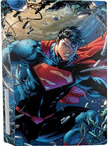 Vista 3 de Skinit Decal Gaming Skin Compatible with PS5 Bundle - Officially Licensed DC Comics Superman Unchained #1 Original Cover Design