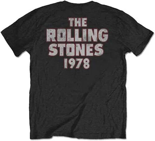 Vista 2 de Rolling Stones Mens Dragon 78 Back Print Slim Fit T-Shirt Black