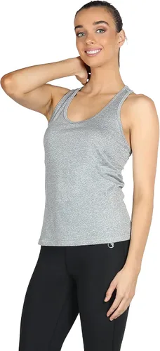 Vista 4 de icyzone - Camiseta deportiva y sin mangas para mujer con espalda cruzada (paquete de 3 unidades)