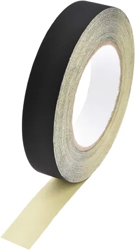 Vista 7 de uxcell Cinta de tela de acetato de 0.197 in para portátil reparación de guitarra eléctrica auto cinta adhesiva de alta temperatura negro 98.4