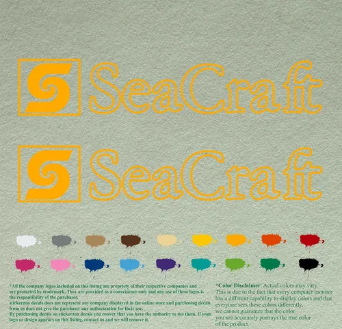 Vista 15 de SeaCraft Calcomanías de repuesto compatibles con Sea Craft, calcomanías de vinilo para barcos con motor fuera de borda, juego de 2