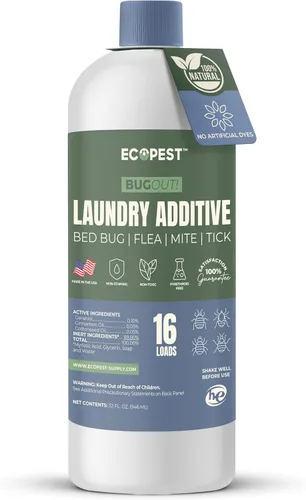 Vista 12 de BugOut! Aditivo para la Ropa – Refuerzo de detergente natural para tratamiento y prevención de chinches de cama, ácaros, pulgas y garrapatas
