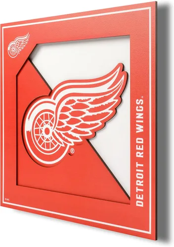 Vista 7 de YouTheFan Arte de Pared de la Serie de Logotipos en 3D de la NHL - 12x12