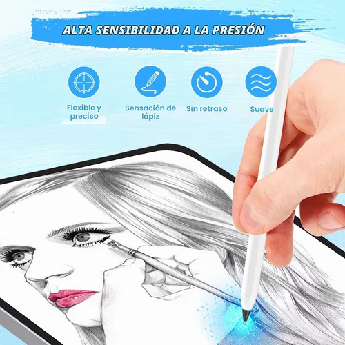 Vista 3 de Puntas de lápiz mejoradas para lápiz Apple iPad Pro de 2ª generación de 1ª generación, 0.031 in, sin desgaste, punta fina, control preciso, punta