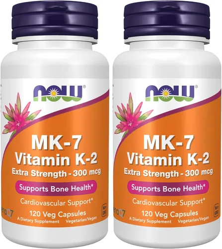 Vista 10 de NOW Foods Suplementos, Vitamina K2 (MK-7) 300 mcg, Fuerza Extra, Soporte para la Salud de los Huesos*, 60 Cápsulas Vegetales