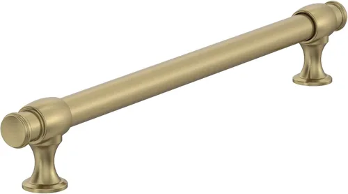 Vista 56 de Amerock Mango de gabinete Bronce champán 3-3/4 pulgadas (96 mm) de centro a centro Winsome paquete de 1 unidad Tirador de cajón Manija