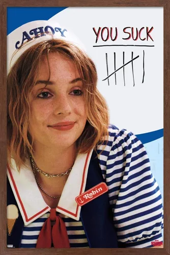 Vista 17 de Trends International Netflix Stranger Things 3 - Póster de pared, 14.725 x 22.375 pulgadas, versión enmarcada en madera de granero