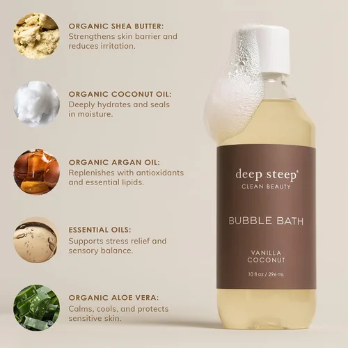 Vista 7 de Deep Steep Baño de burbujas, 10 oz (azúcar moreno vainilla)