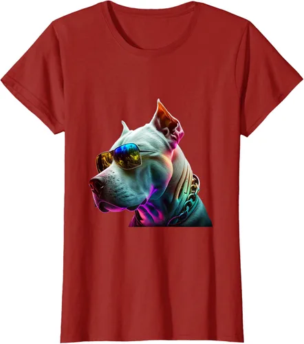 Vista 70 de Dogo Argentino Dogs Dogo Argentinos Camiseta, Negro