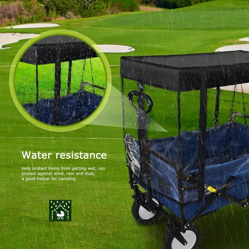 Vista 5 de Cubierta de lluvia para carro, cubierta de lluvia para empujar, accesorios de toldo plegable para caravana adecuada para acampar al aire libre