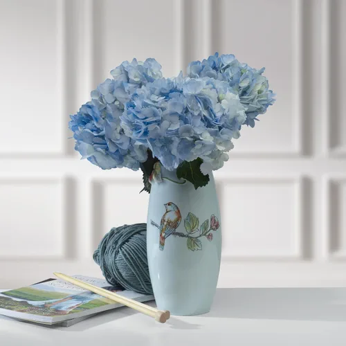 Vista 5 de Fitz & Floyd Fitz and Floyd English Garden - Florero de cerámica, 10.25 pulgadas, color azul