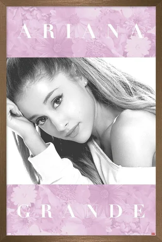 Vista 15 de Trends International Ariana Grande - Póster de pared floral, 14.725 x 22.375 pulgadas, versión enmarcada de madera de granero