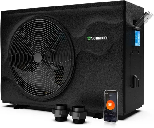 Vista 13 de Bomba de calor de piscina de 16000 BTU para piscinas sobre el suelo de hasta 5,400 galones, calentador eléctrico de piscina de 110 V con inversor
