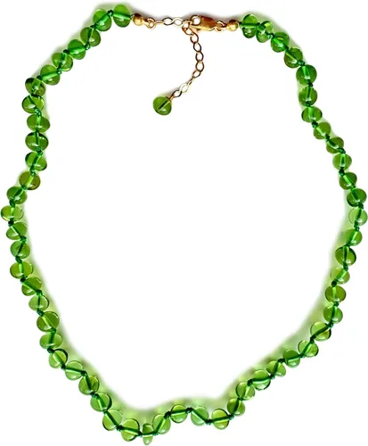 Vista 42 de Collar de ámbar para mujer con cierre de plata chapada en oro de 18 quilates, 19 pulgadas con extensor de 2 pulgadas, hecho a mano con cuentas