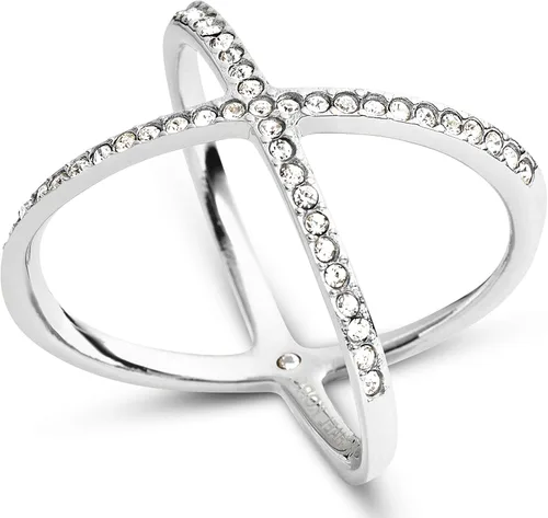 Vista 2 de Michael Kors anillo en forma de X de pavé