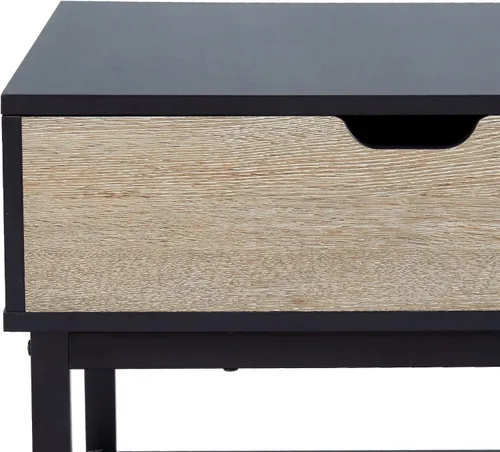 Vista 9 de Peaktop - Mesa auxiliar elevable con almacenamiento y patas de metal