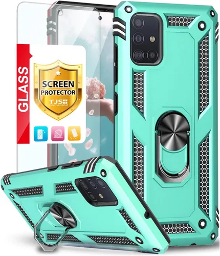 Vista 11 de TJS Funda para teléfono compatible con Samsung Galaxy A71 5G/A91/M80s (no compatible con Galaxy A71 4G/Verizon Galaxy A71 5G UW), con protector