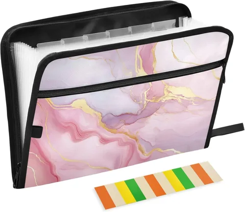 Vista 28 de Gredecor 13 Pockets File Folder Organizer A4/Letter Water Resistant Document Bag with Zipper Filing Folder Expanding File Pouch Storage for School