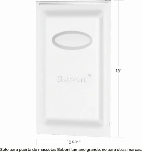 Vista 2 de Baboni Panel de cierre de metal para puerta de mascotas (grande), solo para puertas grandes de baboni