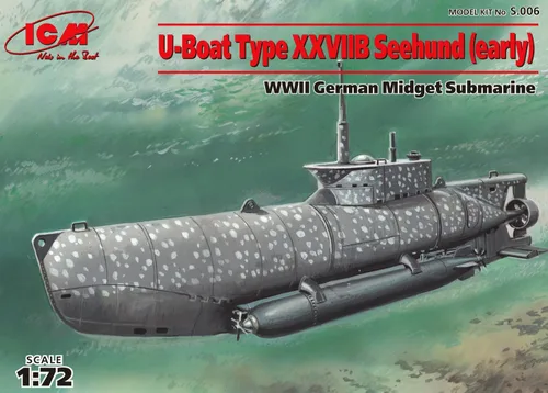 Vista 4 de ICM Modelos Early U-Boot Type XXVIIB Seehund Kit de construcción