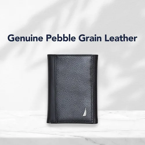 Vista 4 de Nautica Classic J-Class Leather Bifold Wallet
