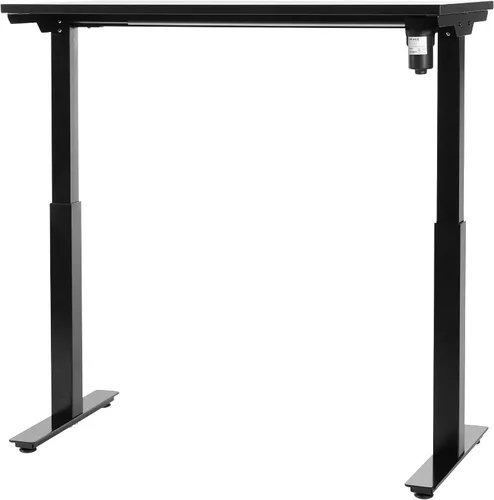 Vista 9 de Office Star Prado - Mesa motorizada de altura ajustable de 4 pies con control de memoria programable de 4 posiciones, parte superior negra y base