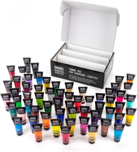 Vista 6 de Liquitex BASICS - Juego de pintura acrílica, 6 tubos de 22ml (0.74 onzas), fluorescente