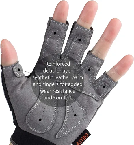Vista 3 de BASSDASH Guantes de pesca Astro para hombres y mujeres, guantes sin dedos para pesca deportiva, kayak, remo, vela, MTB