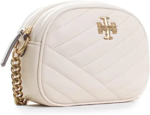 Vista 7 de Tory Burch Kira Chevron - Bolsa pequeña para cámara, Crema