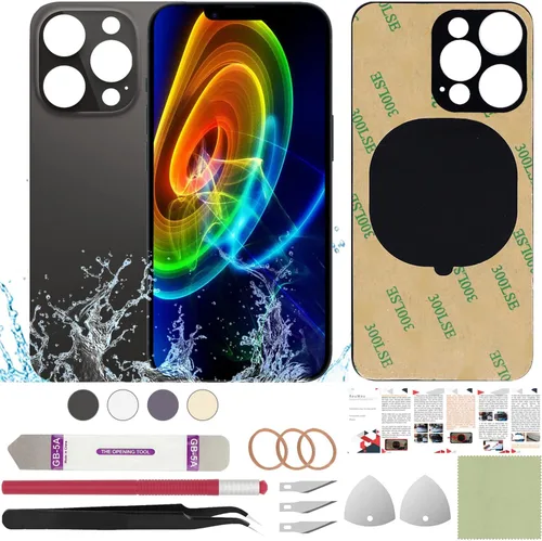 Vista 25 de Funda trasera de repuesto compatible con iPhone 8 de 4.7" + Herramientas profesionales (Gris espacial) Incluye herramientas profesionales, cinta
